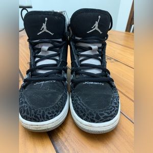 Black/Gray/White kids/woman’s Jordan’s